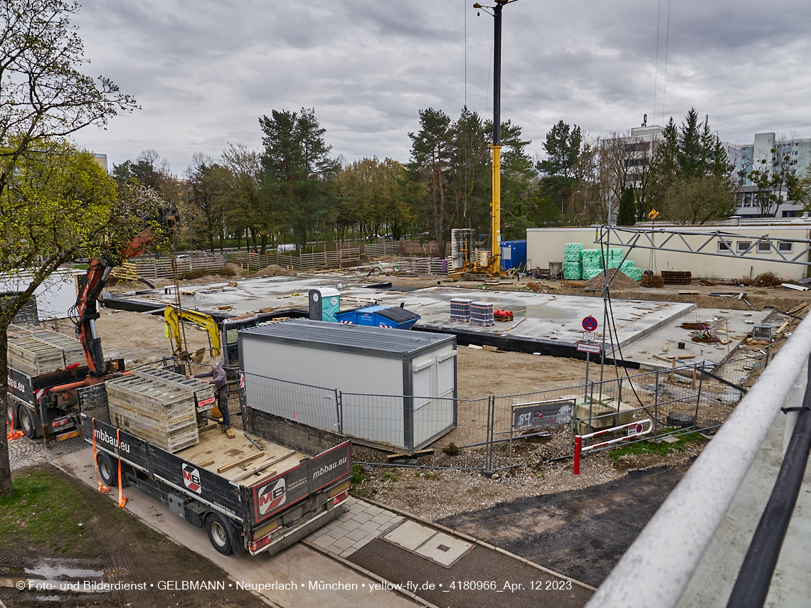12.04.2023 - Baustelle Haus für Kinder in Neuperlach